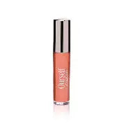 Lip gloss with a metallic cap on a white background