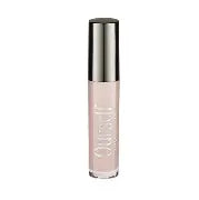 Lip gloss with applicator on a white background